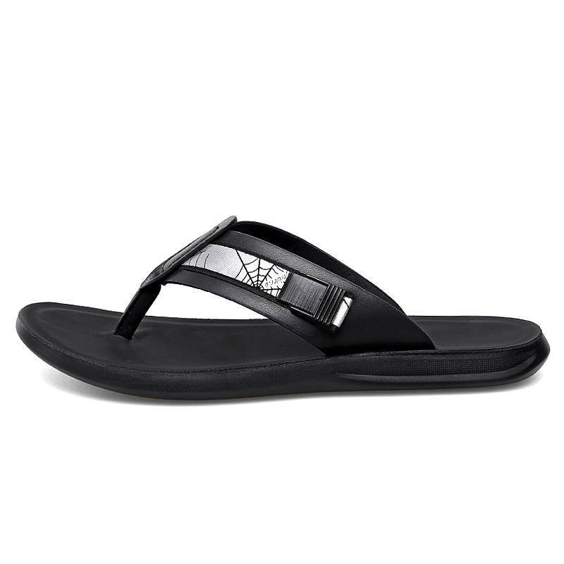 PAIBLOKS Rubber Sole Quick Dry Slip Resistant Abrasion Resistant Odor Resistant Quiet Flip Flops Men's