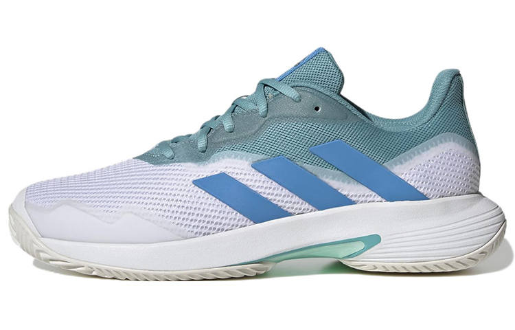 Adidas Adidas CourtJam Control Abrasion Resistant Breathable Low top Tennis Shoes Men's White Green