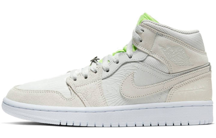 Jordan Jordan 1 Mid Vast Grey Ghost Green Women's