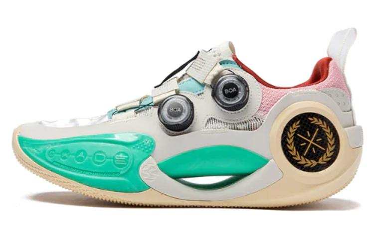Li-Ning Li Ning WOW 9 Basketball Shoes Men's Low Top White/Pink/Blue