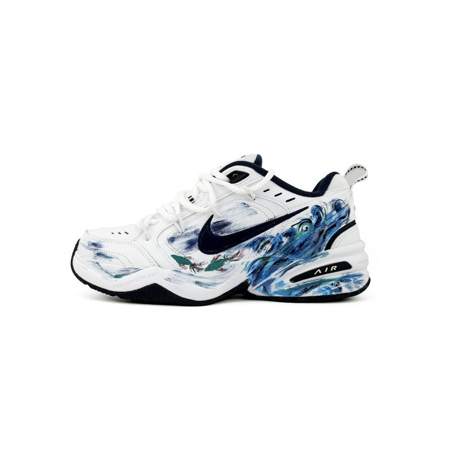 Nike Nike Air Monarch 4 Cushioning, Wear Resistant Low top Chunky Sneakers Unisex White Blue