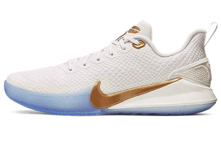 Nike Nike Mamba Focus Cushioning Abrasion Resistant Support Low top Basketball Shoes Men's Metallic White