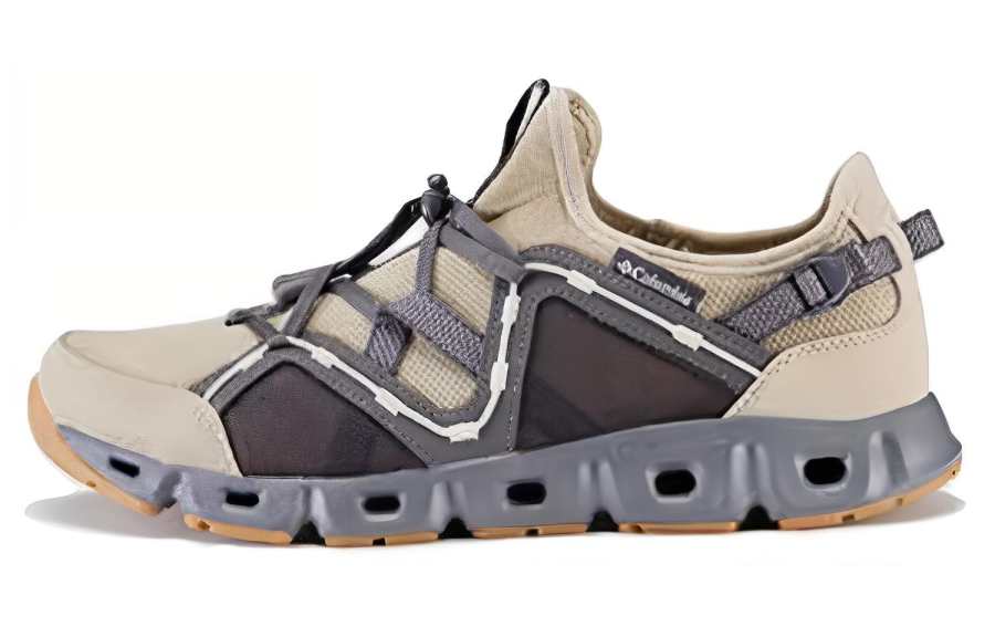 Columbia Slip Resistant Abrasion Resistant Low top Mountaineering Shoes Men's Gray Beige