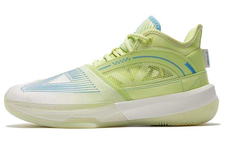 PEAK State Extremely Large Triangle 1.0 Basketball Shoes Men's Mid Top Fruit Green/Blue