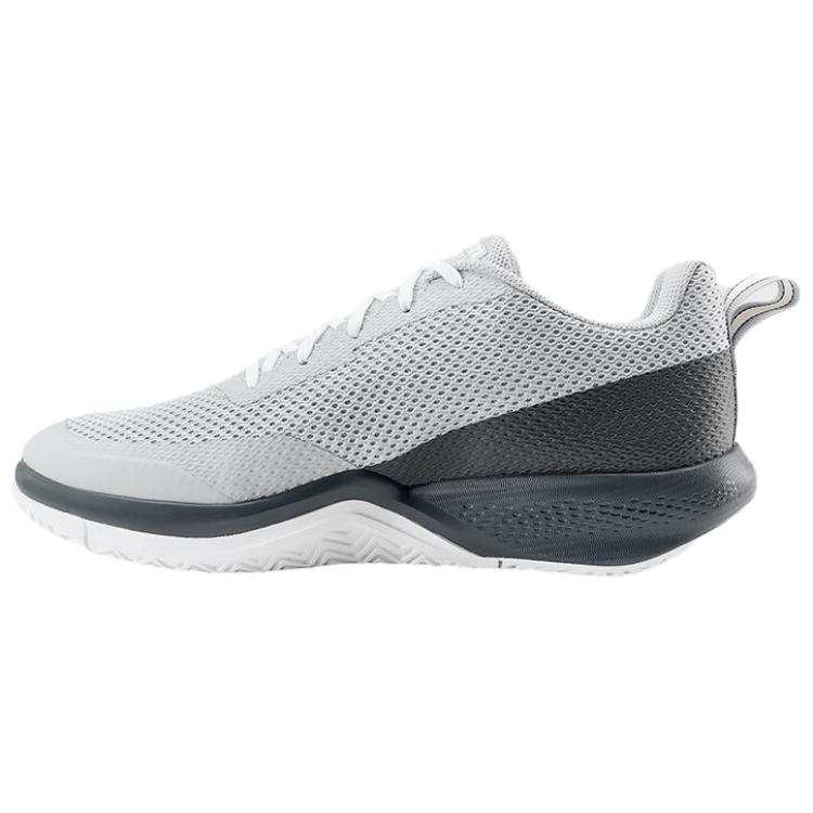Wilson Rush Pro Slip Resistant Abrasion Resistant Breathable Coverage Support Low top Tennis Shoes Men's Gray