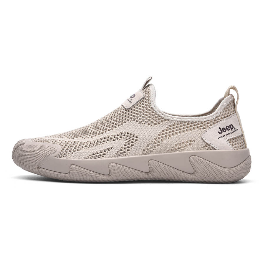 Jeep Outdoor Mountain Style, Fashion Trend Comfortable Versatile Casual Shoes Textile, Pigskin