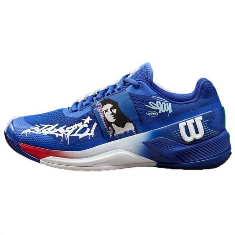 Wilson Rush Pro 4.0 Hope Comfortable Slip Resistant Low top Tennis Shoes Men's Blue