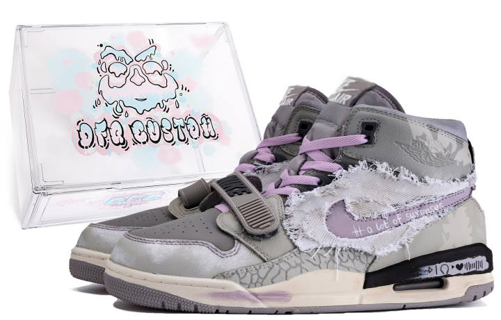Jordan Jordan Legacy 312 Da Vinci Custom, Box, Shared Playlist Cushioning Slip Resistant Cushioning Slip Resistant High top