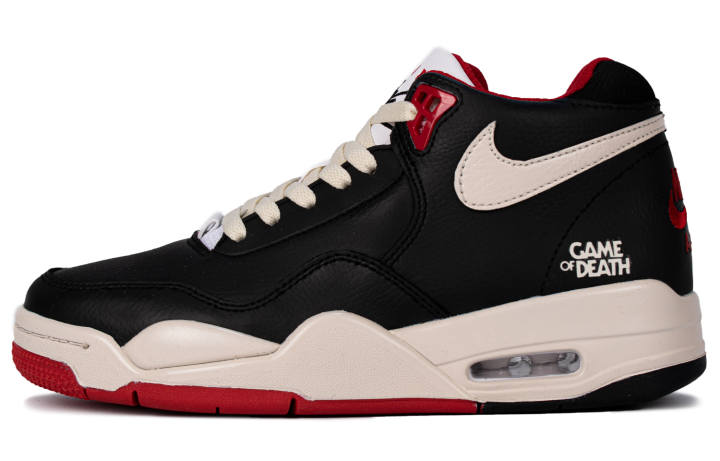 Nike Nike Flight Legacy Flame WS Mid top Vintage Basketball Shoes Unisex Black Red