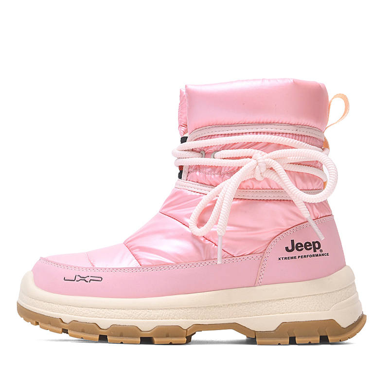Jeep Fashion Short Snow Boots Women's Pink