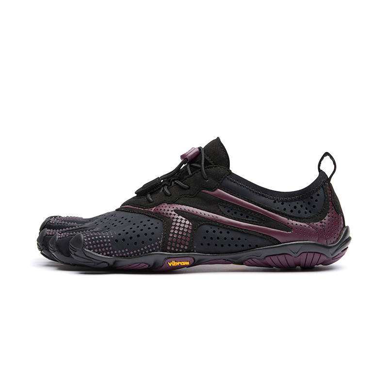 Vibram V RUN Abrasion Resistant, Breathable, Lightweight Low top Training Shoes Women's Black Purple