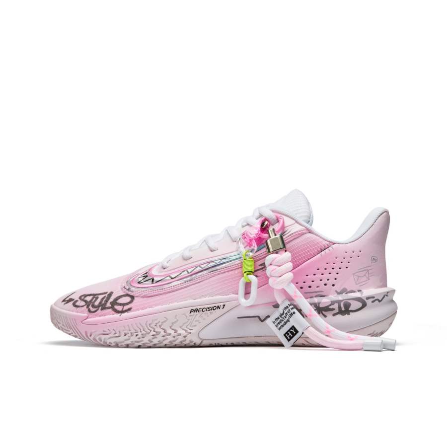 Nike Nike Precision 7 Low top Basketball Shoes Men's Pink White