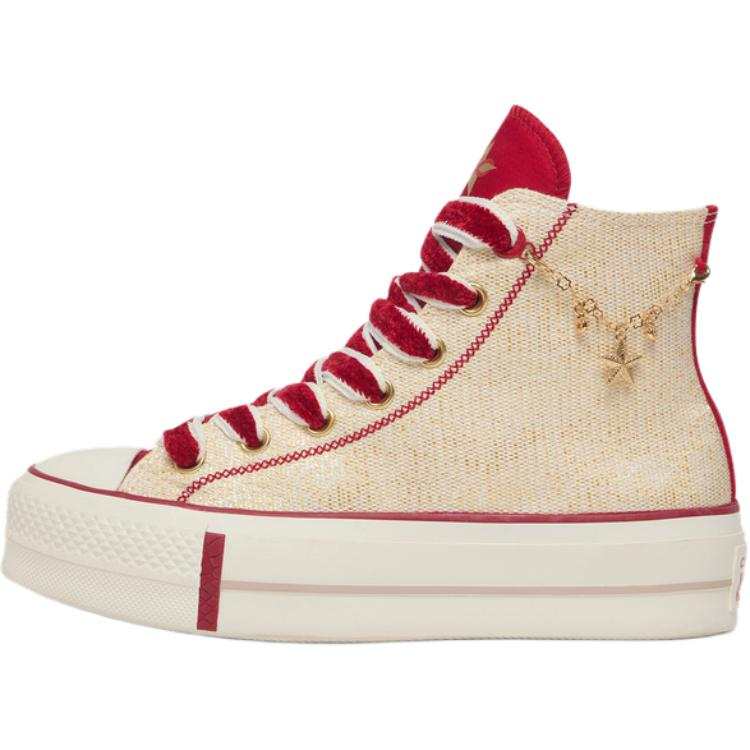Converse All Star Lift Wear resistant And Lightweight High top Canvas Shoes Women's Red