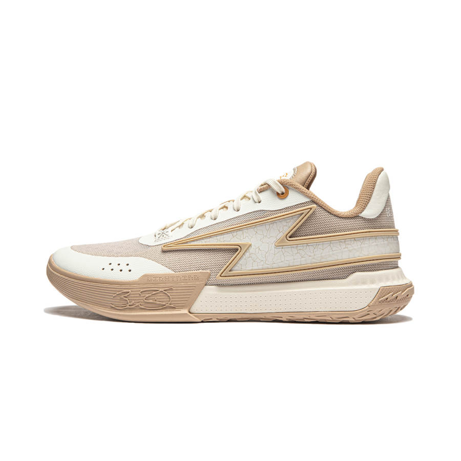 Li-Ning Li Ning Lightning Low top Basketball Shoes Men's Ecru