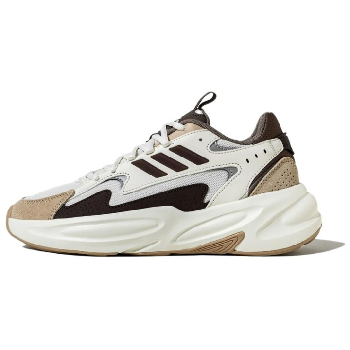 Adidas Adidas Ozwave Slip Resistant Abrasion Resistant Low Top Chunky Sneakers Unisex Brown White