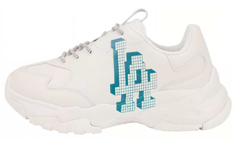 MLB Big Ball Chunky LA Leather Los Angeles Dodgers Slip Resistant, Abrasion Resistant, Lightweight Low top