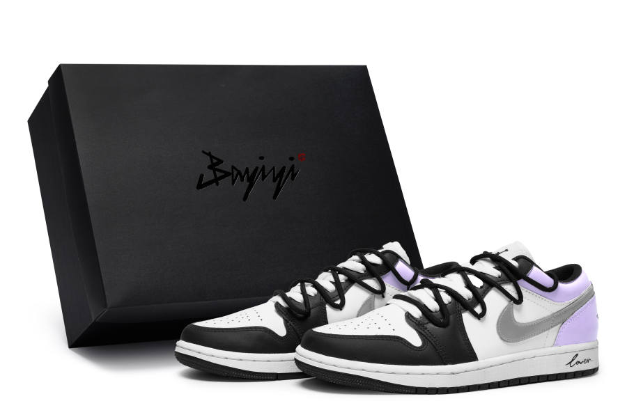 Jordan Jordan Air Jordan 1 LOW 811 Manufacturing, Youth Era Purple, Special Shoe Box Slip Resistant Abrasion Resistant