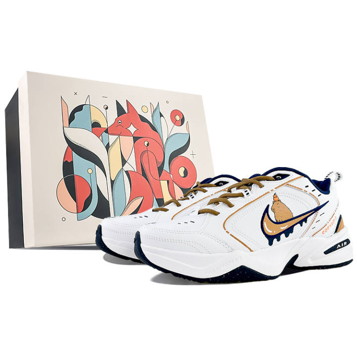 Nike Nike Air Monarch 4 PU Leather Slip Resistant Abrasion Resistant Slip Resistant Abrasion Resistant Low top