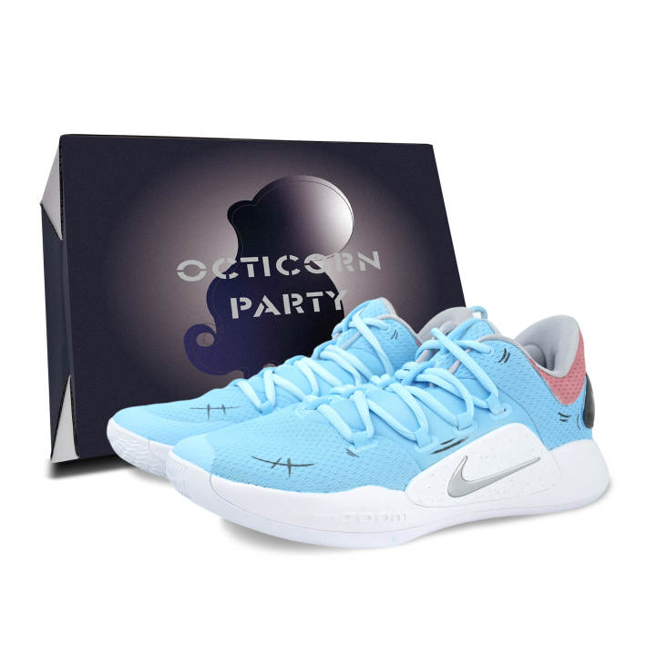 Nike Nike Hyperdunk X Basketball Shoes Unisex Low Top White/Blue/Silver
