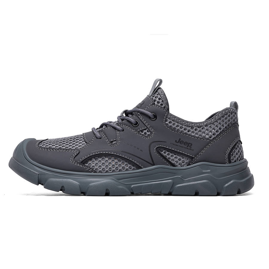 Jeep Fabric Low top Hiking Shoes Men's Gray
