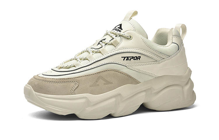 TEPOR Slip Resistant Abrasion Resistant Slip Resistant Abrasion Resistant Low top Versatile Chunky Sneakers Unisex