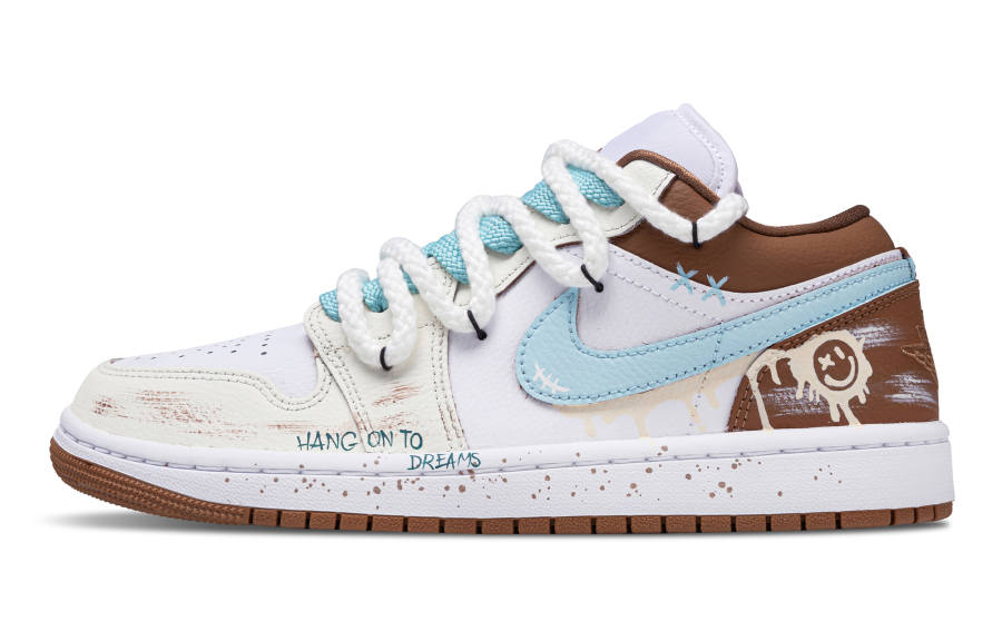 Jordan Jordan Air Jordan 1 Sea Salt Coconut Slip Resistant Abrasion Resistant Slip Resistant Abrasion Resistant Low top