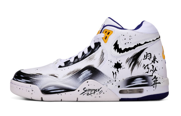 Nike Nike Flight Legacy Leather Cushioning Abrasion Resistant Height Increasing Mid top Vintage Basketball Shoes Men's