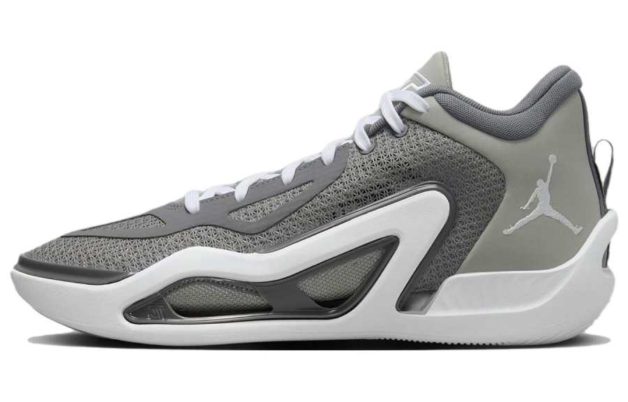 Jordan Jordan Tatum 1 Slip Resistant Slip Resistant Mid top Basketball Shoes Men's Gray International Version