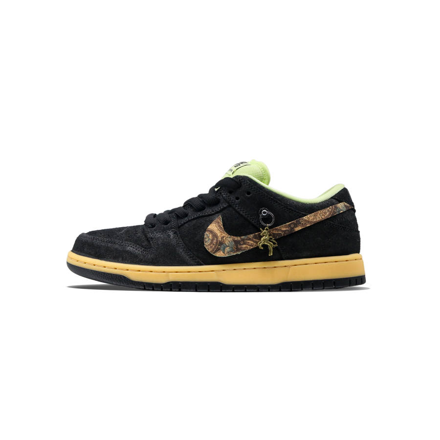 Nike Nike Dunk SB CNY Horse Year, Dunhuang, Paisley Low top Skateboard Shoes Unisex Black Umber