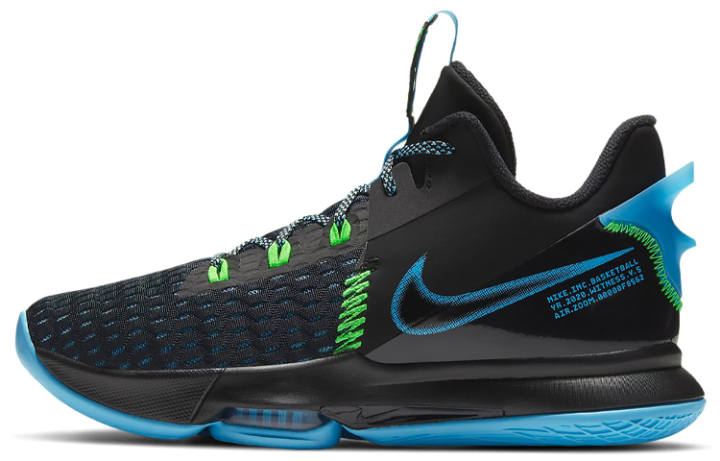 Nike Nike LeBron Witness 5 'Black Light Blue Fury'