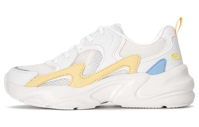 Skechers BOBS BAMINA 2 Sunrise Yellow Mesh, Artificial Leather Low top Chunky Sneakers Women's White Yellow