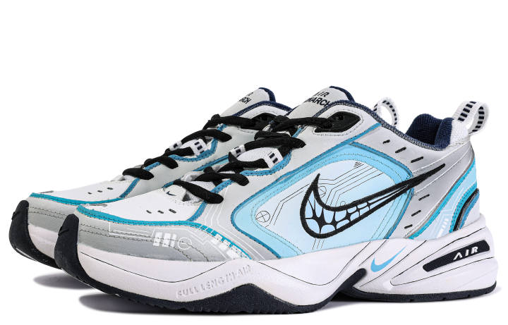 Nike Nike Air Monarch 4 ADCDAVINCI Custom NEW WAVE PU Leather Cushioning Slip Resistant Abrasion Resistant Breathable