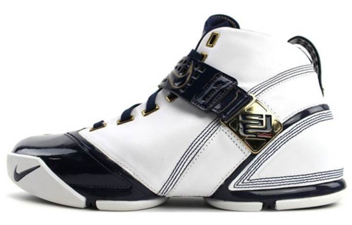 Nike Nike LeBron 5 White Navy Metallic Gold