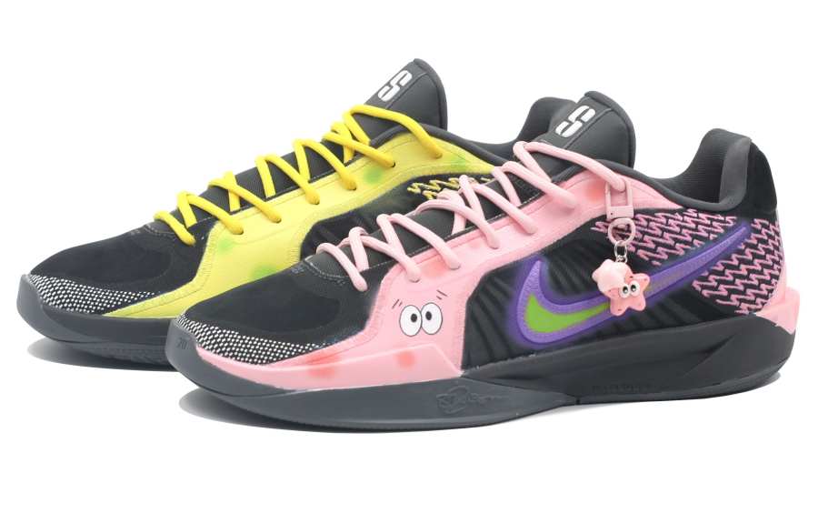 Nike Nike Sabrina 2 Sabrina 2 Cushioning, Wear Resistant Low top Basketball Shoes Unisex Yellow Pink