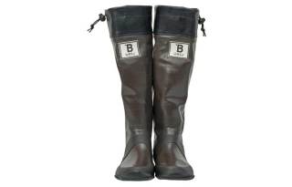 WBSJ Waterproof Rain Boots Unisex Dark Brown