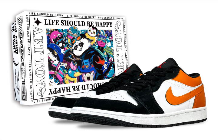 Jordan Jordan Air Jordan 1 Crushed, Trendy Toy, Special Box Classic And Versatile Cushioning Slip Resistant Low top