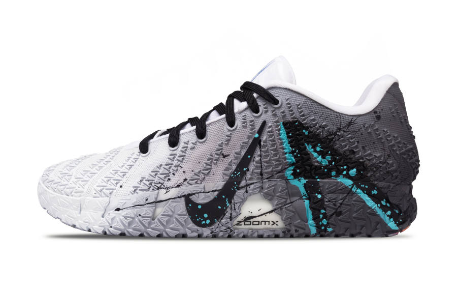 Nike Nike Ja Morant 3 Basketball Shoes Men's Low Top White Gray Black Gradient Blue Pink Accent
