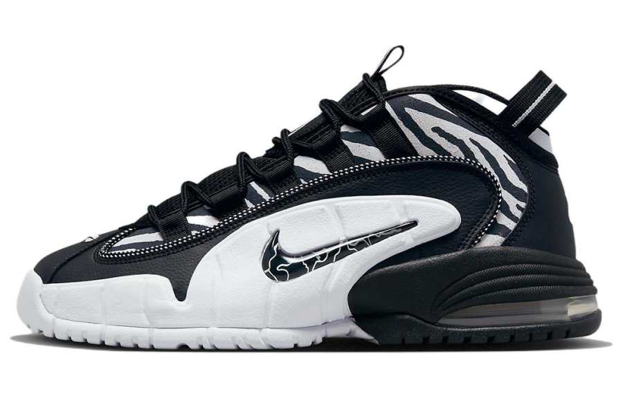 Nike Nike Air Max Penny 1 Comfortable Mid top Basketball Shoes Men's Black
