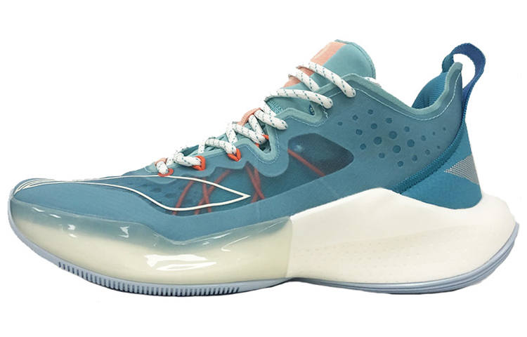 Li-Ning Li Ning SONIC 8 Cushioning Slip Resistant Abrasion Resistant Low top Basketball Shoes Men's Blue