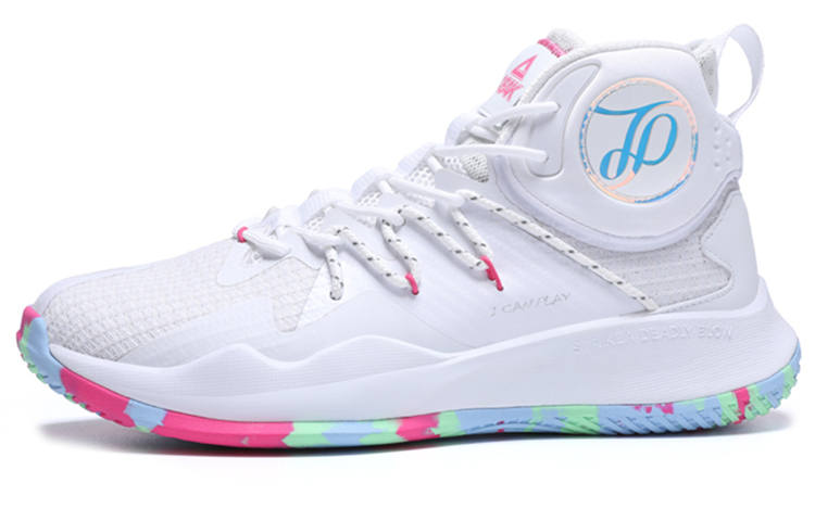 PEAK Parker Generation Basketball Shoes Men's High Top White