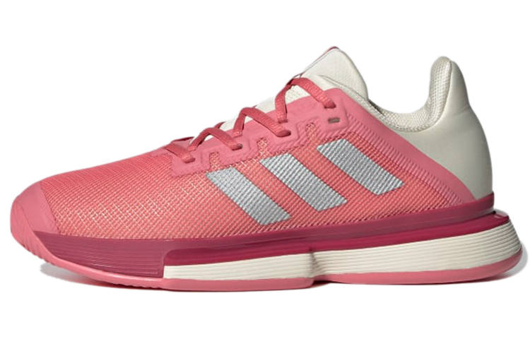 Adidas Adidas Solematch Bounce Textile, Synthetic Leather Slip Resistant And Breathable Low top Tennis Shoes