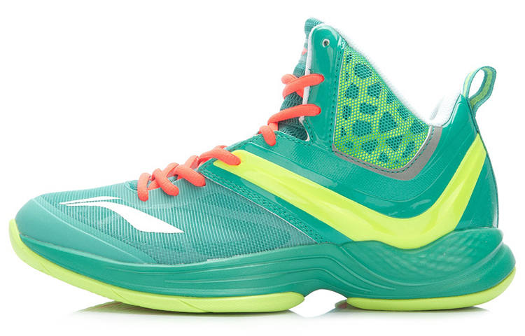 Li-Ning Li Ning Super Light 12 Cushioning Support Cushioning Support Mid top Basketball Shoes Unisex Green