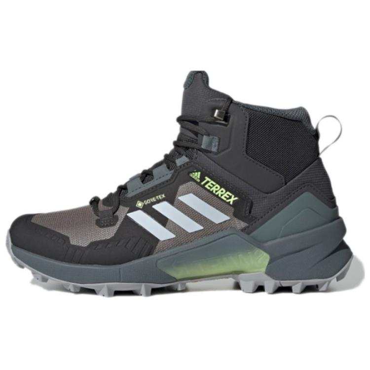 Adidas Adidas Terrex Swift R3 Mid Gore Te Slip Resistant Abrasion Resistant Mid top Mountaineering Shoes Women's Black Gray