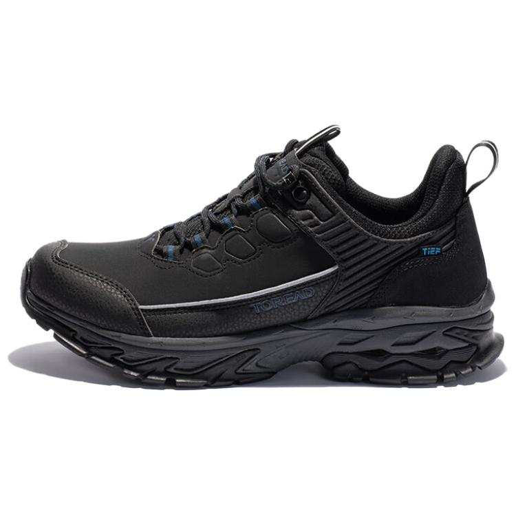 TOREAD Cushioning, Non Slip, And Waterproof Low top Hiking Shoes Men's Black
