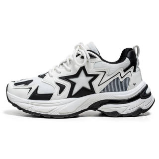 BAOZAOGONGYANG Slip Resistant, Abrasion Resistant, Breathable, Height Increasing Low top Chunky Sneakers Men's