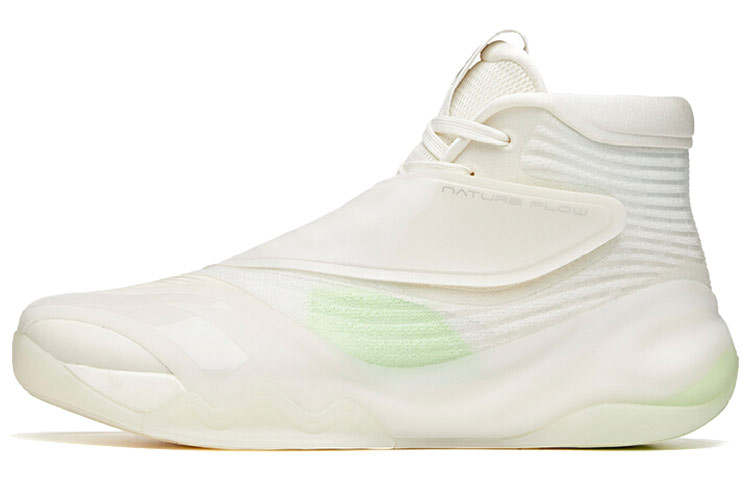Anta KT6 Textile, Synthetic Leather Slip Resistant Abrasion Resistant High top Basketball Shoes Men's White