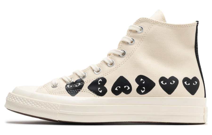 Converse Chuck Taylor All Star 70 Hi Comme Des Garcons PLAY Multi-Heart Milk