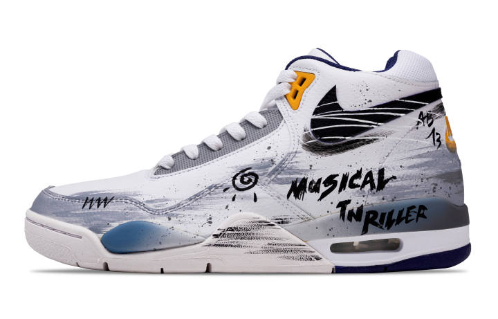 Nike Nike Flight Legacy Morrowind Slip Resistant Slip Resistant Mid top Vintage Basketball Shoes Men's White Gray Black