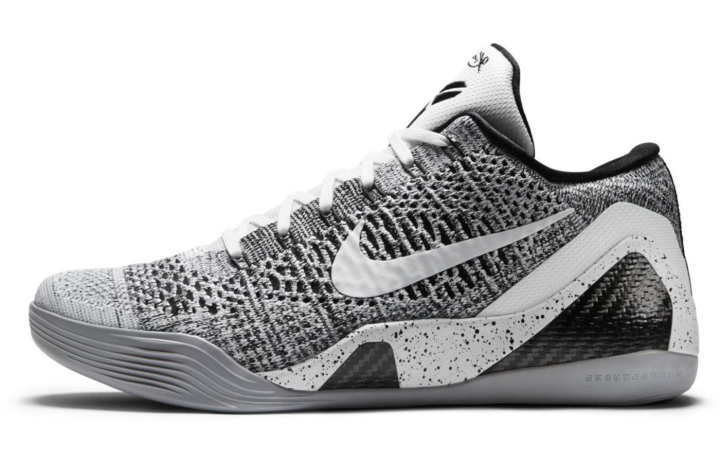Nike Nike Kobe 9 Elite Low Beethoven Kobe 9 Low top Basketball Shoes Men's White Black Wolf Gray