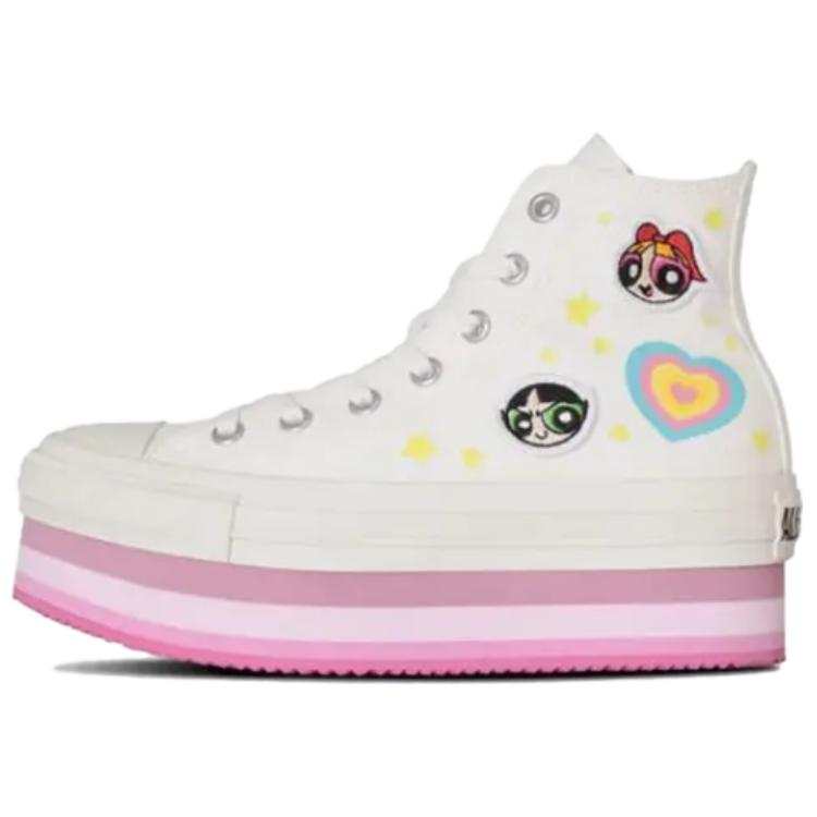 Converse Chuck Taylor All Star Chunkyline Hi The Powerpuff Girls White Women's